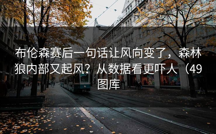 布伦森赛后一句话让风向变了,森林狼内部又起风?从数据看更吓人(49图库 布伦森赛后一句话让风向变了,森林狼内部又起风?从数据看更吓人(49图库